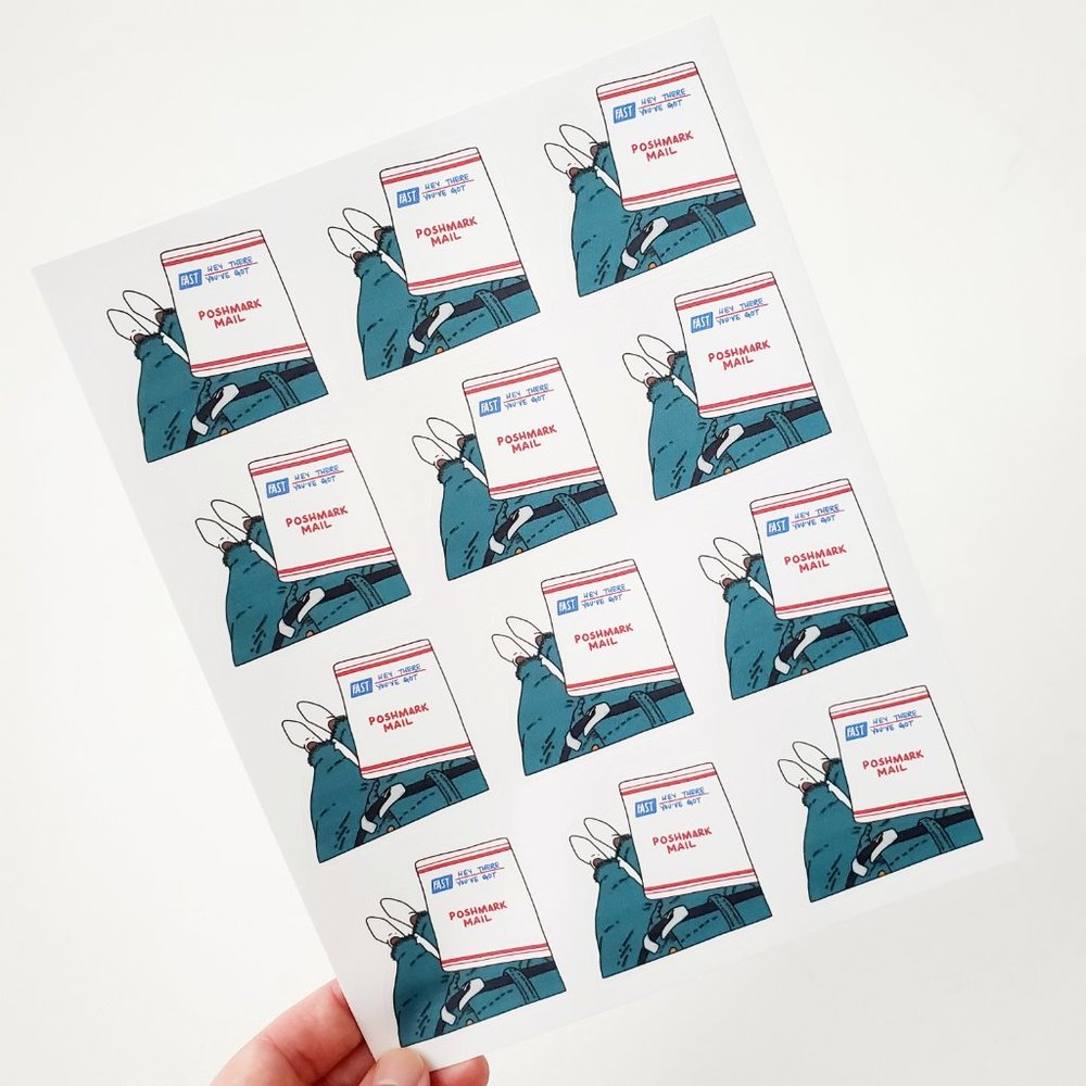 LB016 STICKERS Custom Poshmark Stickers Peronalizable Shipping Supplies for you - Picture 4 of 7